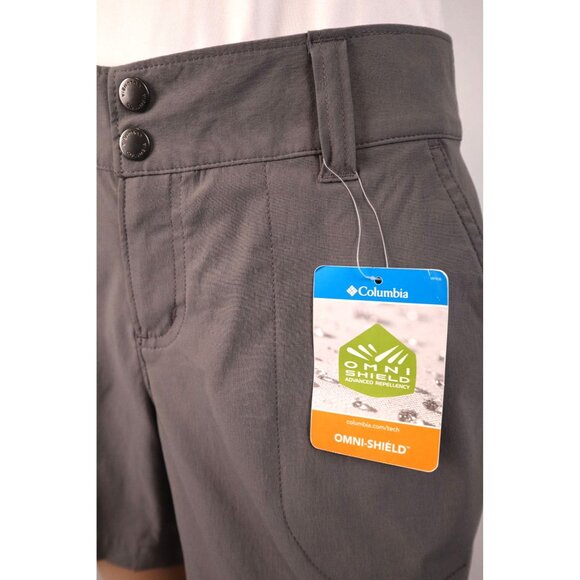 Columbia Womens‎ Gray Omni-Shield Water & Stain Resistant Shorts Size 12 - Picture 4 of 13